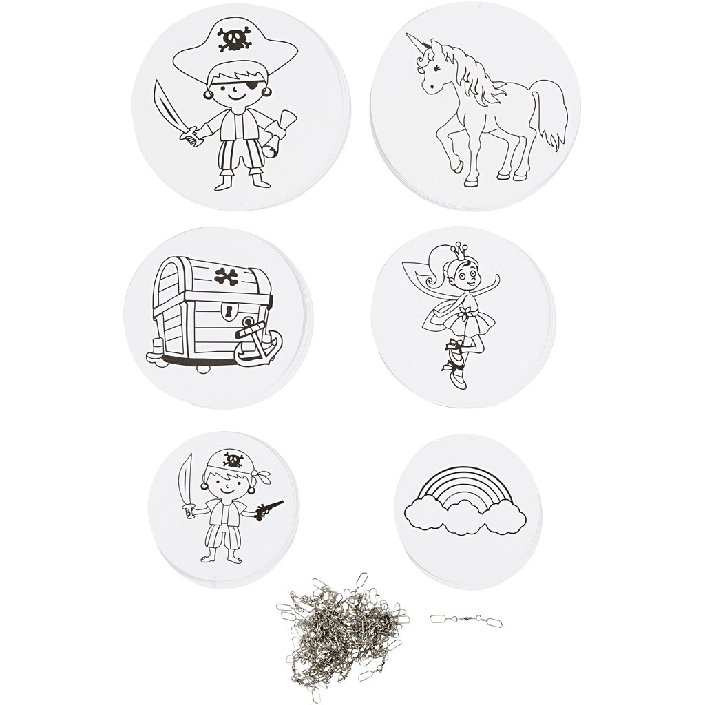 Mobiles d'entreprise Creativ avec motif, d 12+15+18 cm, 300 gr, blanc, 20 set 1 boîte