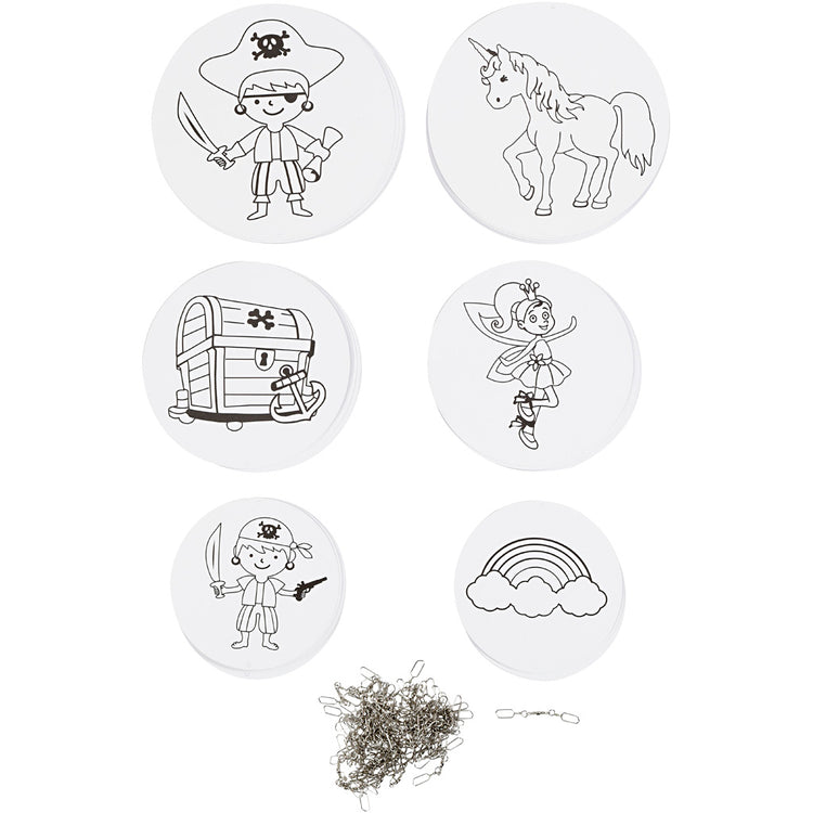 Mobiles d'entreprise Creativ avec motif, d 12+15+18 cm, 300 gr, blanc, 20 set 1 boîte