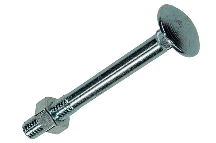 Mack 1020208 - boulon à bois + écrou galvanisé 16 stm8 x 70 mm | 5 pièces
