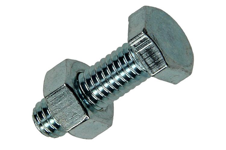 Mack 1020214 - boulon de robinet + écrou galvanisé 45 pcs m6 x 20 mm | 5 pièces