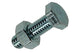 Mack 1020214 - boulon de robinet + écrou galvanisé 45 pcs m6 x 20 mm | 5 pièces