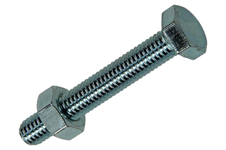 Mack 1020216 - boulon de robinet + écrou galvanisé 30 pcs m6 x 40 mm | 5 pièces