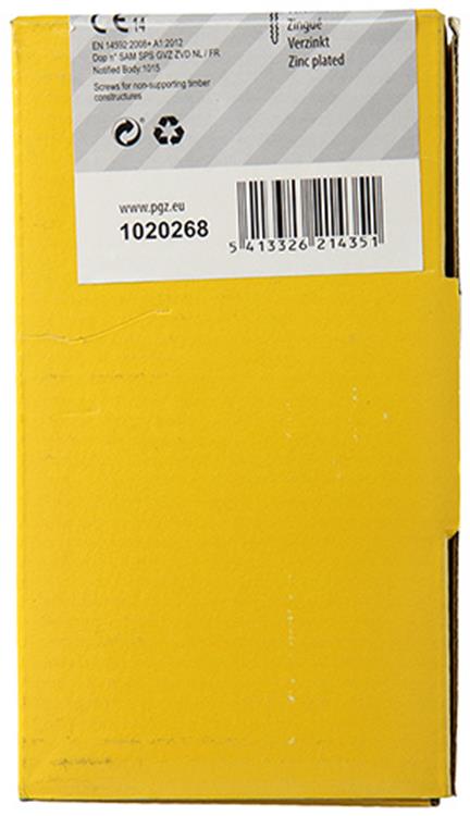 Mack 1020268 - vis pour panneaux d'aggloméré tête VZ GVZ 250 pcs 5,0 x 50 mm | 1 pièce