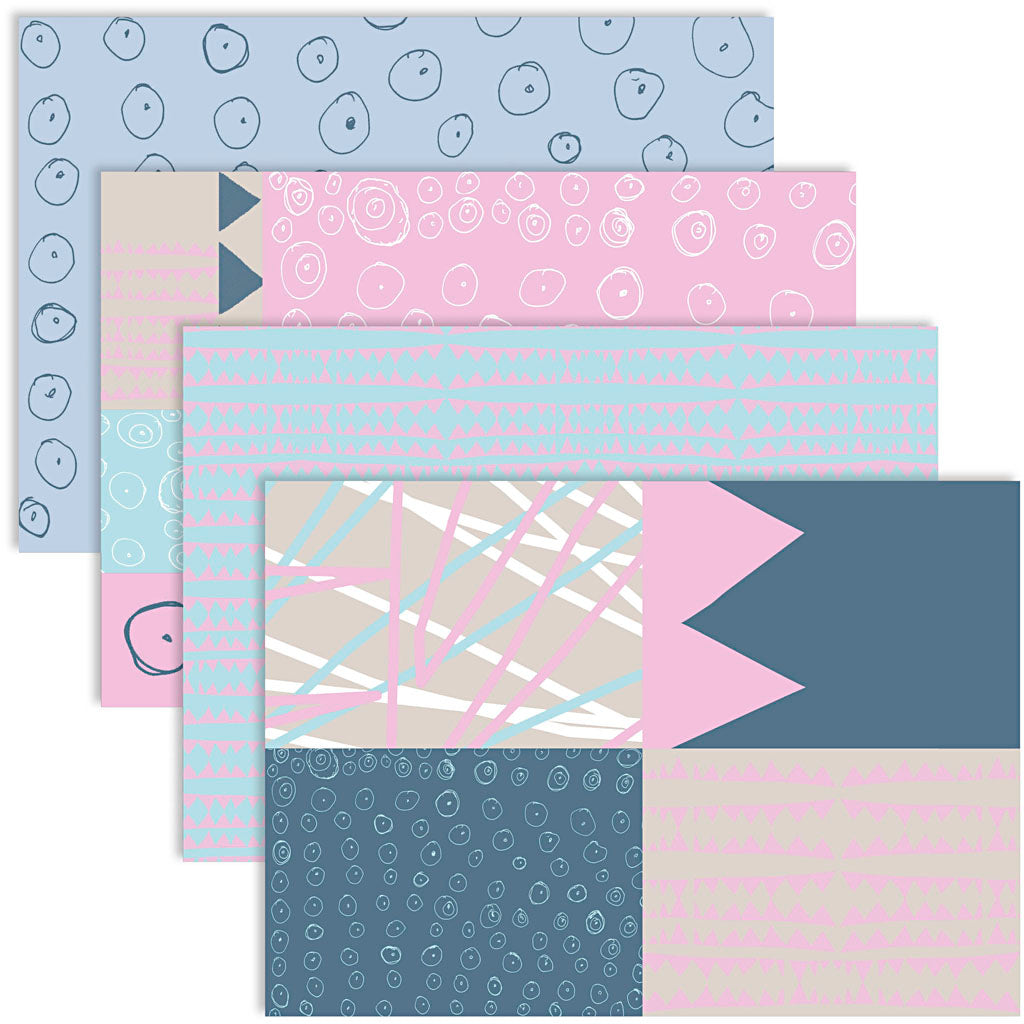 Papier de découpage Vivi Gade, feuille 25x35 cm, 17 gr, 4x2 feuilles 1 boîte