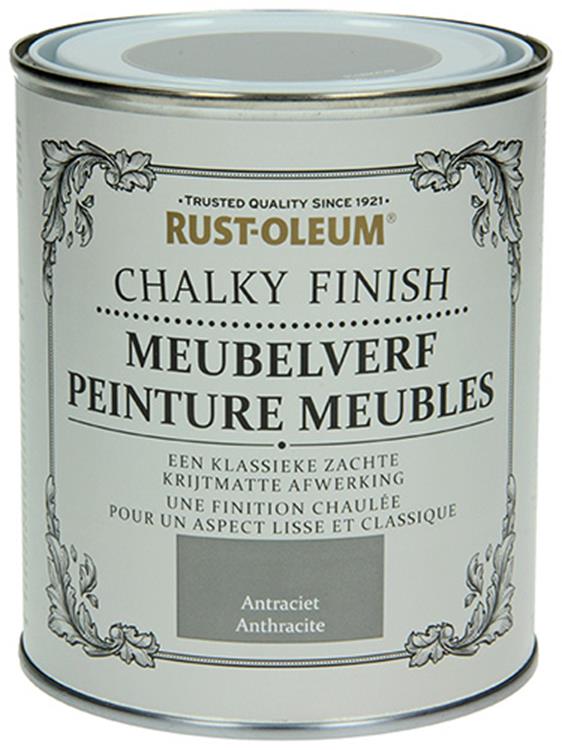 Rust-oleum 1050968 - peinture pour meubles anthracite 750 ml | 1 pièce