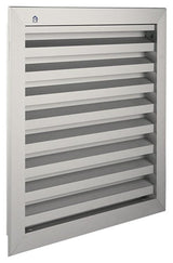 Renson 1006226 - grille murale encastrable 411 alu f1 300x300mm | 1 pièce - afbeelding 1