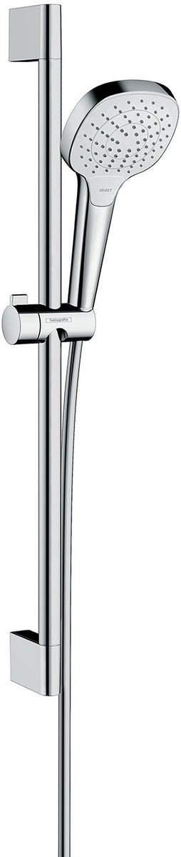 Hansgrohe croma select e ensemble de douche vario avec barre coulissante unica'croma 65 cm blanc chromé