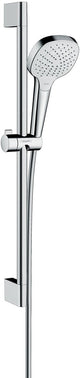 Hansgrohe croma select e ensemble de douche vario avec barre coulissante unica'croma 65 cm blanc chromé