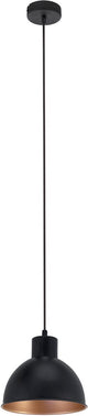 Suspension Eglo truro 1 - e27 - ø 21 cm - cuivre noir