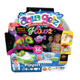 Aqua Gelz Glow dans le jeu de jeu de figures sombres