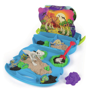 Cas de sable cinétique Trex dino