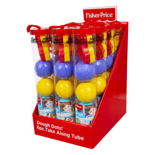 Mattel Fisher-Price Pâte 4 boules en tube avec des formes