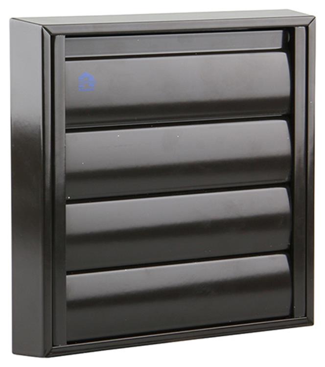 Renson 1006252 - grille de hotte aspirante en saillie 433 alu ral 8019 173x173mm | 2 pièces