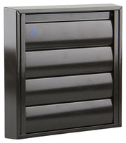 Renson 1006252 - grille de hotte aspirante en saillie 433 alu ral 8019 173x173mm | 2 pièces - afbeelding 1