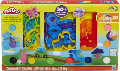 Boîte à outils Play-doh avec +30 pièces 10 pots en argile