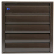 Renson 1006255 - grille de hotte aspirante en saillie 433 alu ral 8019 210x210mm | 2 pièces - afbeelding 2