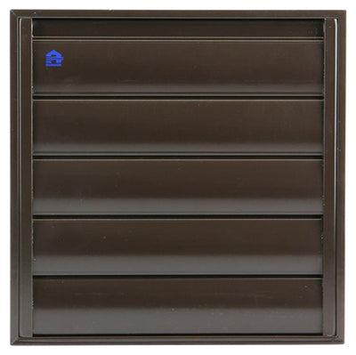 Renson 1006255 - grille de hotte aspirante en saillie 433 alu ral 8019 210x210mm | 2 pièces