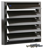 Renson 1006255 - grille de hotte aspirante en saillie 433 alu ral 8019 210x210mm | 2 pièces - afbeelding 3