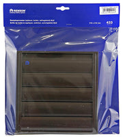 Renson 1006255 - grille de hotte aspirante en saillie 433 alu ral 8019 210x210mm | 2 pièces - afbeelding 5