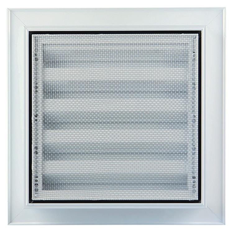 Renson 1006224 - grille murale encastrable 411 alu ral 9010 200x200mm | 1 pièce