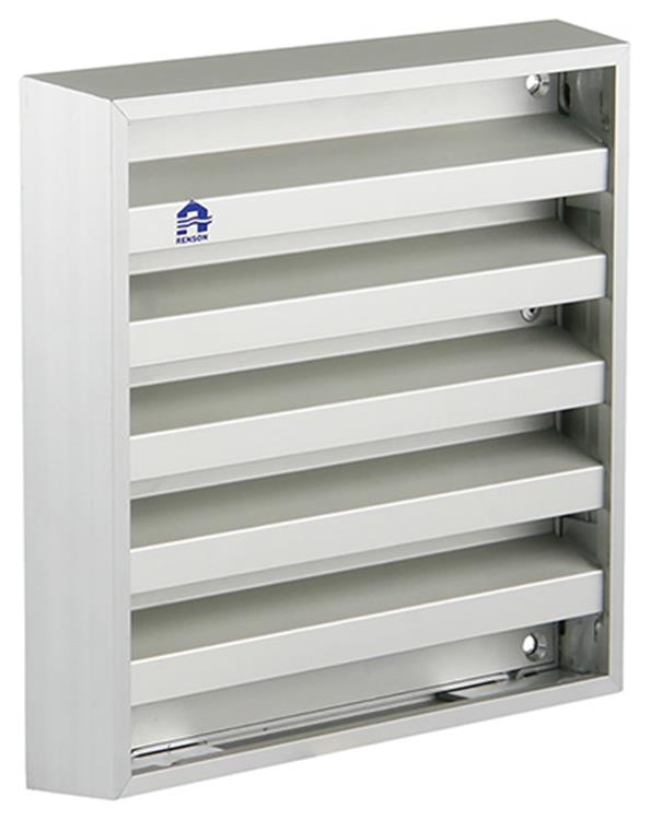 Renson 1006232 - grille murale en saillie 431 aluminium f1 165x165mm | 2 pièces