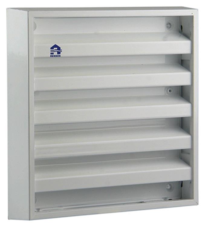 Renson 1006233 - grille murale en saillie 431 alu ral 9010 165x165mm | 2 pièces