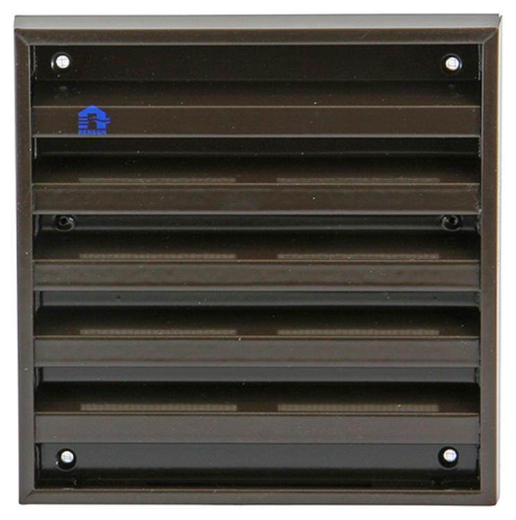 Renson 1006234 - grille murale en saillie aluminium 431 ral8019 165x165mm | 2 pièces