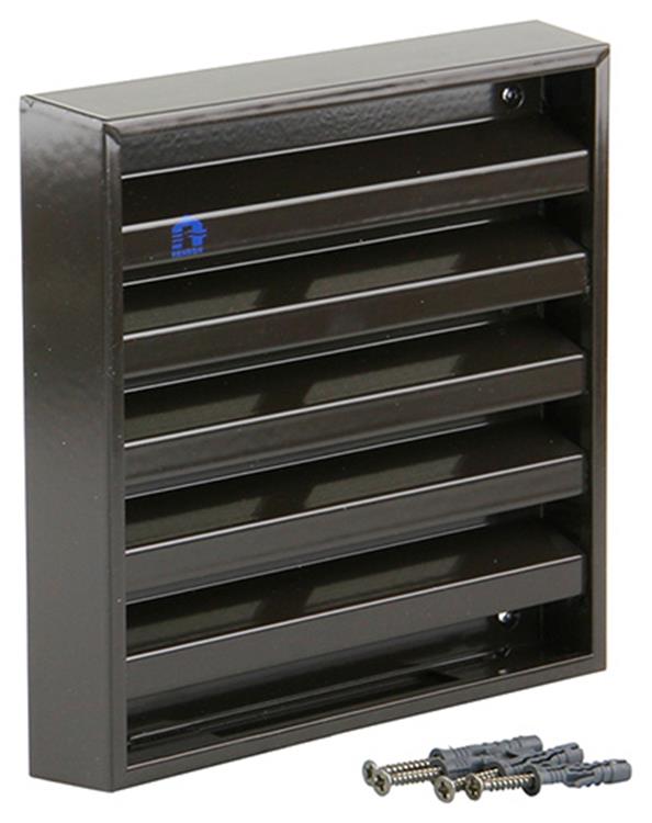 Renson 1006234 - grille murale en saillie aluminium 431 ral8019 165x165mm | 2 pièces