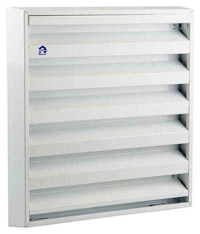 Renson 1006236 - grille murale en saillie 431 alu ral 9010 225x225mm | 2 pièces