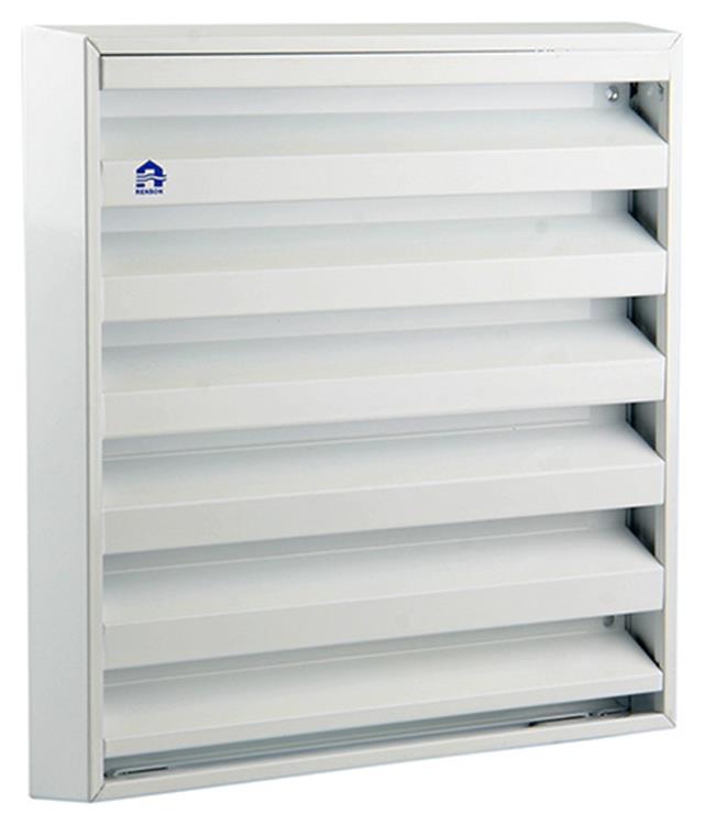 Renson 1006236 - grille murale en saillie 431 alu ral 9010 225x225mm | 2 pièces