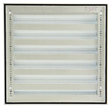 Renson 1006236 - grille murale en saillie 431 alu ral 9010 225x225mm | 2 pièces - afbeelding 4