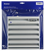 Renson 1006236 - grille murale en saillie 431 alu ral 9010 225x225mm | 2 pièces - afbeelding 5