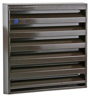 Renson 1006237 - grille murale en saillie aluminium 431 ral8019 225x225mm | 2 pièces - afbeelding 1