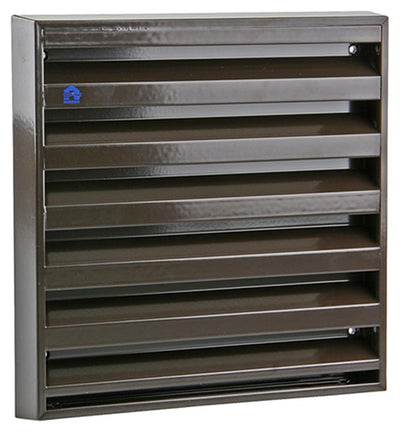 Renson 1006237 - grille murale en saillie aluminium 431 ral8019 225x225mm | 2 pièces