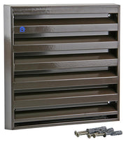 Renson 1006237 - grille murale en saillie aluminium 431 ral8019 225x225mm | 2 pièces - afbeelding 2