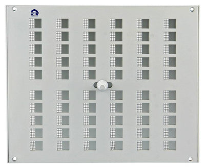 Renson 1006222 - surface de grille réglable. 4032 aluminium ral 9010 240x200mm | 2 pièces