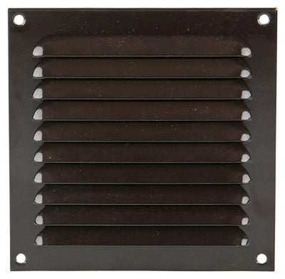 Renson 1015064 - grille à ailettes plate aluminium marron 150x150mm | 10 pièces
