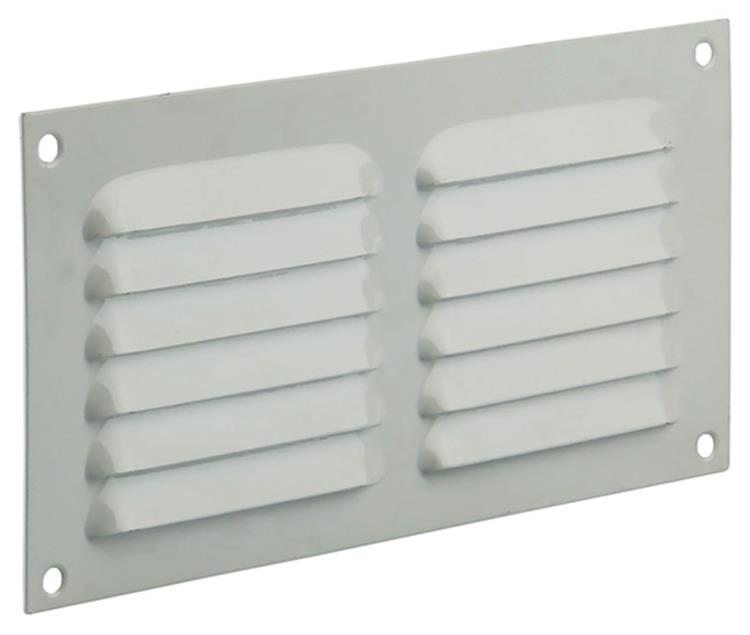 Renson 1015066 - grille à ailettes plate aluminium blanc 200x100mm | 10 pièces