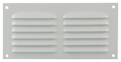 Renson 1015066 - grille à ailettes plate aluminium blanc 200x100mm | 10 pièces