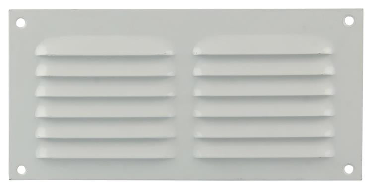 Renson 1015066 - grille à ailettes plate aluminium blanc 200x100mm | 10 pièces