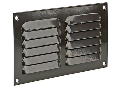 Renson 1015067 - grille à ailettes plate aluminium marron 200x100mm | 10 pièces