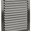 Renson 1015070 - grille à ailettes plate aluminium marron 200x200mm | 10 pièces