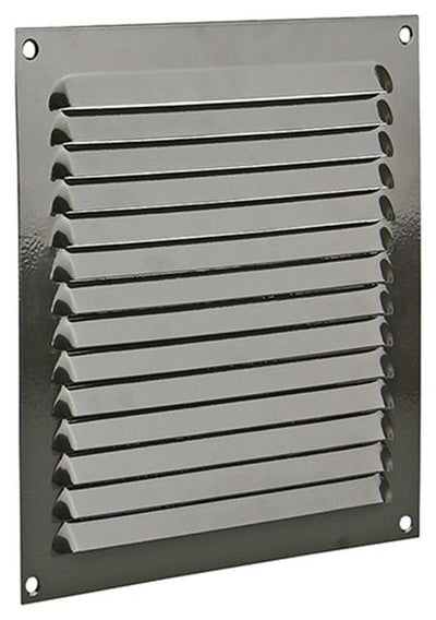 Renson 1015070 - grille à ailettes plate aluminium marron 200x200mm | 10 pièces