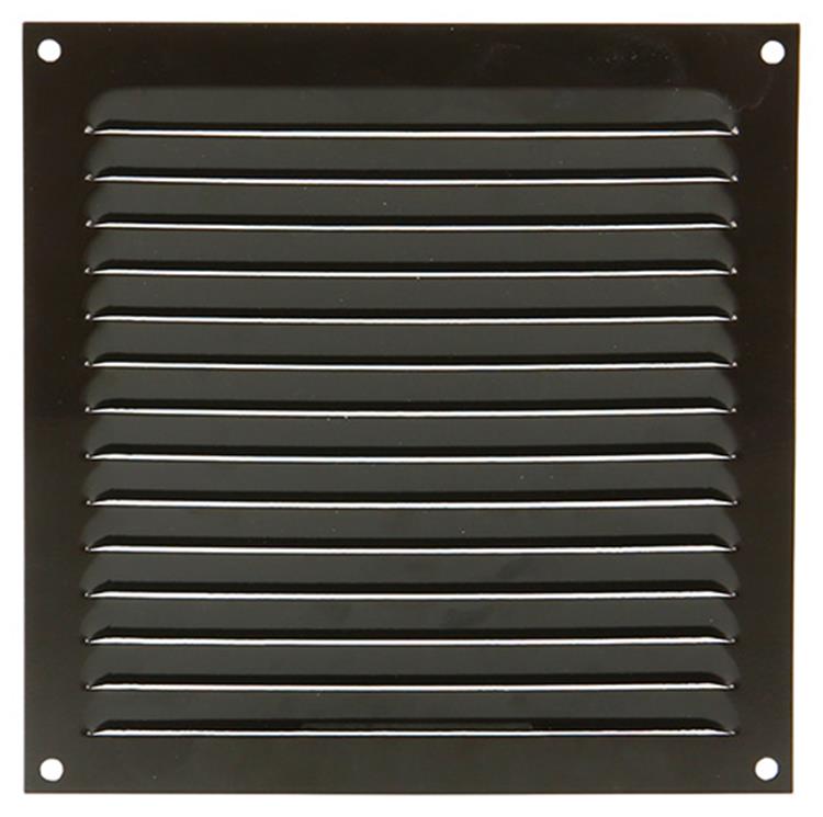 Renson 1015070 - grille à ailettes plate aluminium marron 200x200mm | 10 pièces