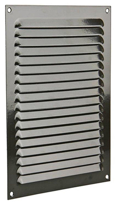 Renson 1015073 - grille à ailettes plate aluminium marron 200x250mm | 10 pièces