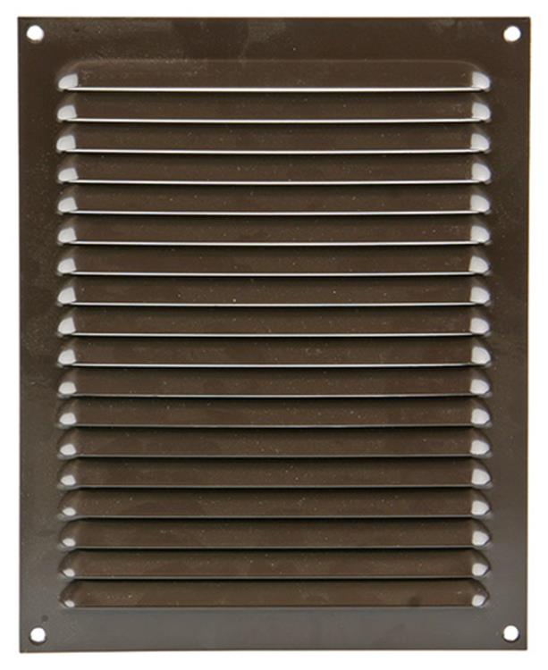 Renson 1015073 - grille à ailettes plate aluminium marron 200x250mm | 10 pièces