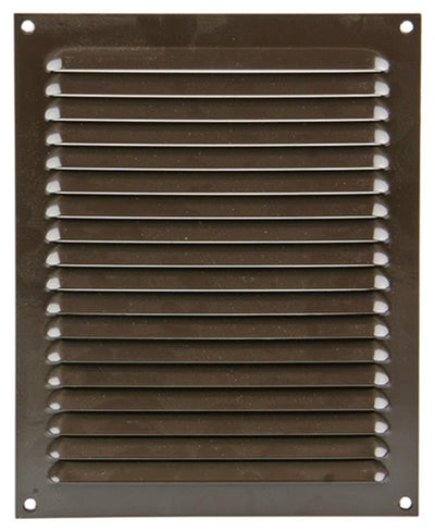 Renson 1015073 - grille à ailettes plate aluminium marron 200x250mm | 10 pièces