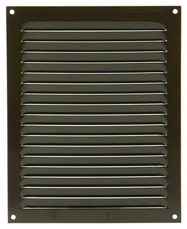Renson 1015073 - grille à ailettes plate aluminium marron 200x250mm | 10 pièces