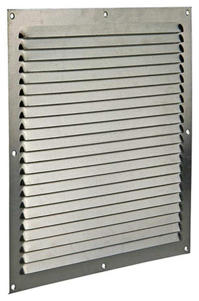 Renson 1015074 - grille à ailettes plate aluminium f1 300x300mm | 10 pièces