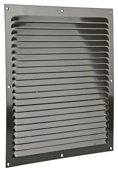 Renson 1006314 - grille à ailettes plate aluminium ral 8019 300x300mm | 10 pièces